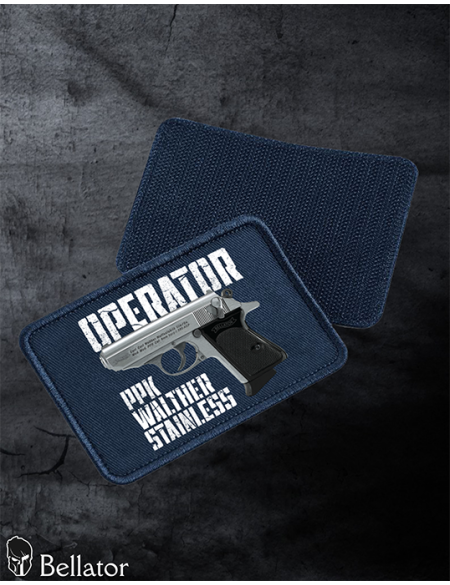 Nášivka Operator Walther PPK Stainless černá
