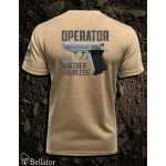 T-shirt Operator Walther PPK Stainless black