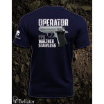 T-shirt Operator Walther PPK Stainless black