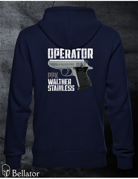 Mikina Operator Walther PPK Stainless černá