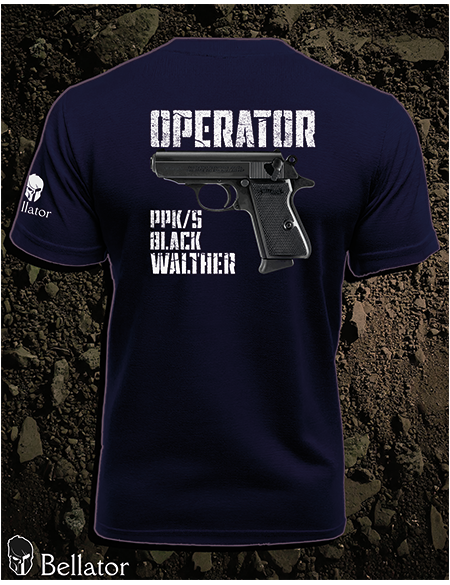 Tričko Operator Walther PPK-s Black černá