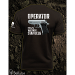 Tričko Operator Walther PPK-s Stainless černá XL