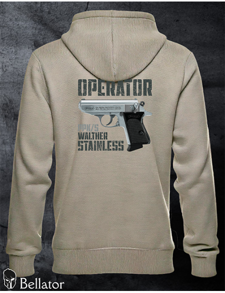 Sweatshirt Operator Walther PPK-s Stainless black