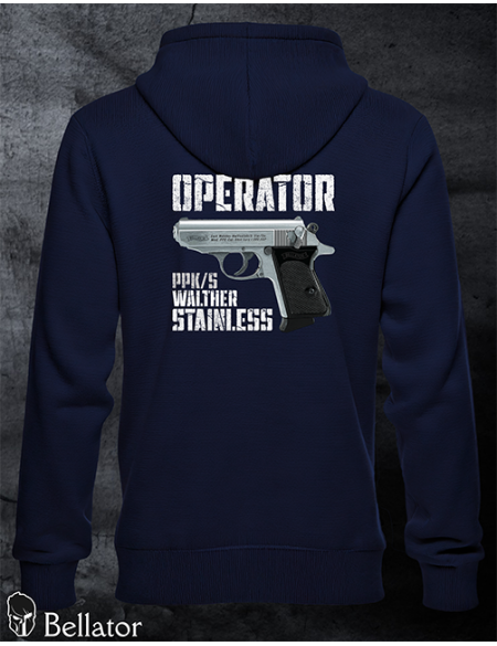 Sweatshirt Operator Walther PPK-s Stainless black