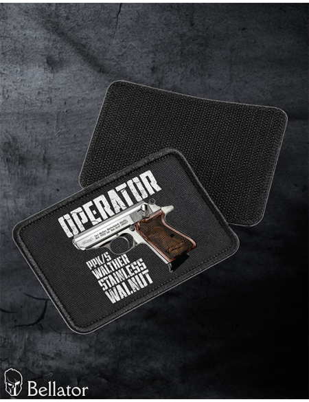 Nášivka Operator Walther PPK-s Stainless Walnut