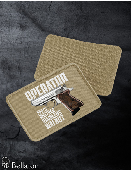 Operator patch Walther PPK-s Stainless Walnut black