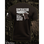 T-shirt Operator Walther PPK-s Stainless Walnut black