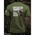 T-shirt Operator Walther PPK-s Stainless Walnut black