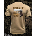 T-shirt Operator Walther PPK-s Stainless Walnut black