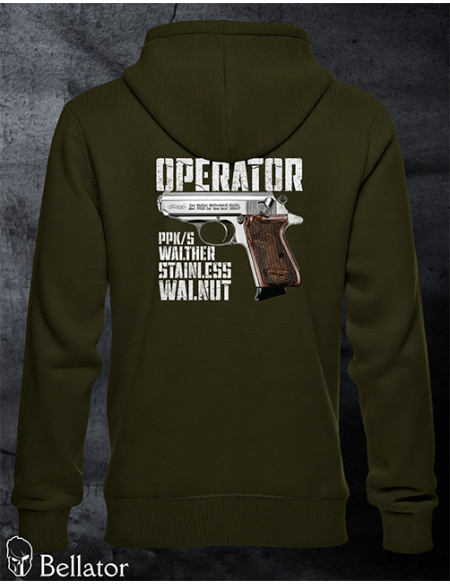 Sweatshirt Operator Walther PPK-s Stainless Walnut black