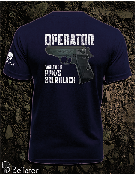 T-shirt Operator Walther PPK-s 22LR Black black