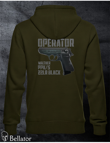 Mikina Operator Walther PPK-s 22LR Black