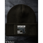 Knitted hat Operator Walther PPK s Black black