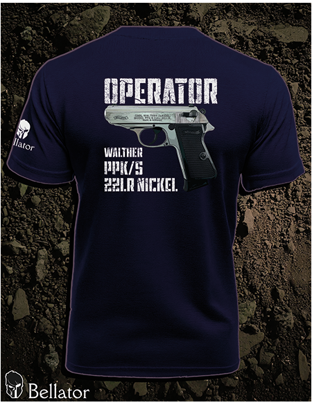 T-shirt Operator Walther PPK-s 22LR Nickel black