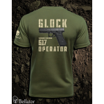 Tričko Operator Glock G17 olivová XXL