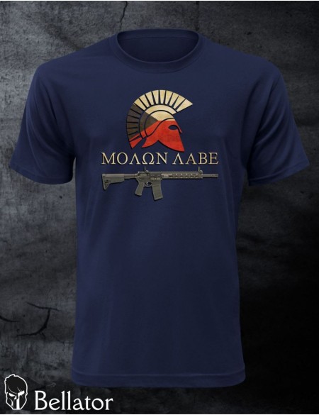 T-shirt Molon Labe XXL dark blue