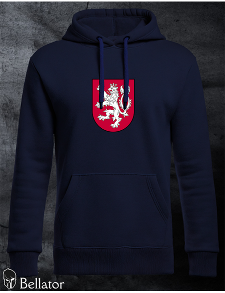 Mikina Český lev 02 červený znak navy