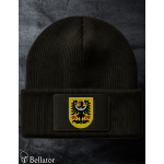 Knitted hat Silesian Eagle symbol 02 black