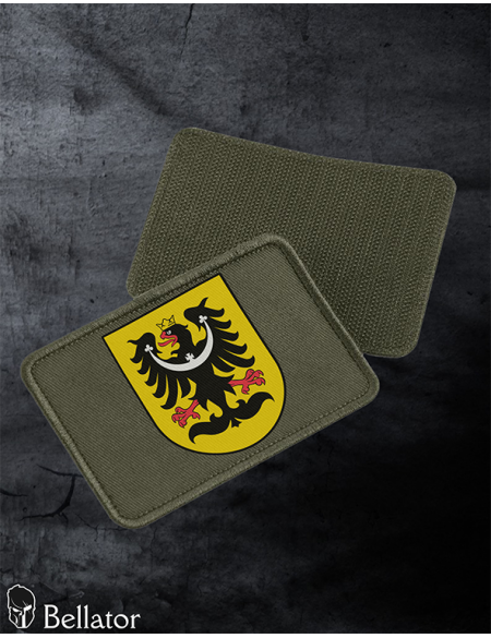 Silesian Eagle Patch 01 with Velcro, black