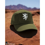 Kšiltovka Český lev 01 pro patch olivová