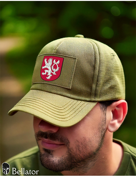 Kšiltovka Český lev 02 pro patch černá