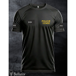 Funkční tričko s patchem Policie 04 s OEČ černá