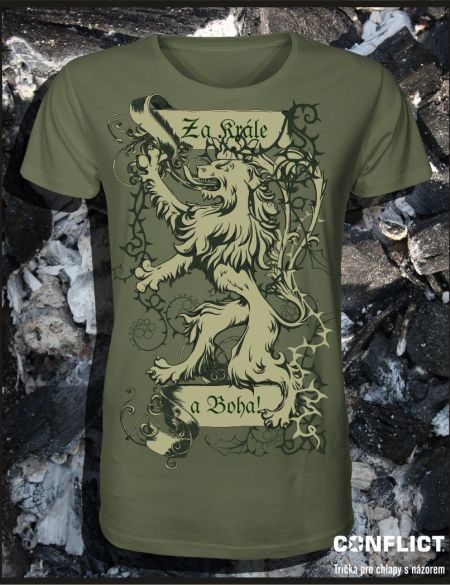T-shirt For the King and God! Olive S