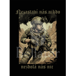 Mikina Bellator Nezdolá nás nikdo S černá