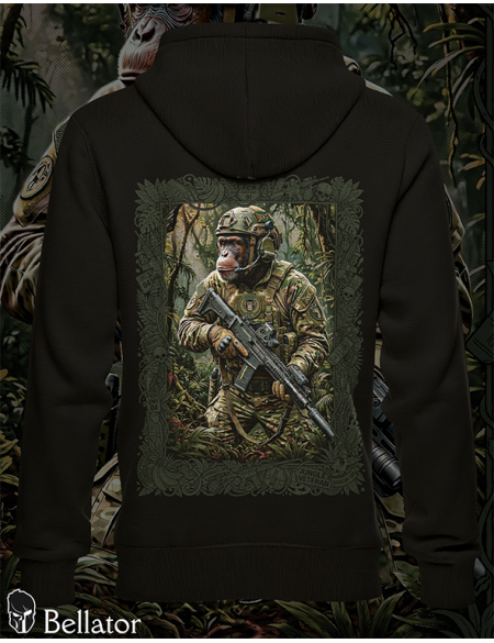 Mikina Bellator Šimpanz černá