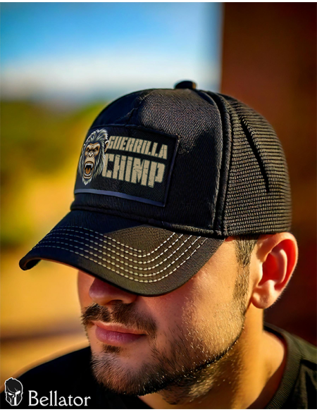 Kšiltovka Šimpanz pro patch černá