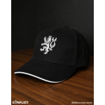 Conflict Lion notebook with metal buckle gray