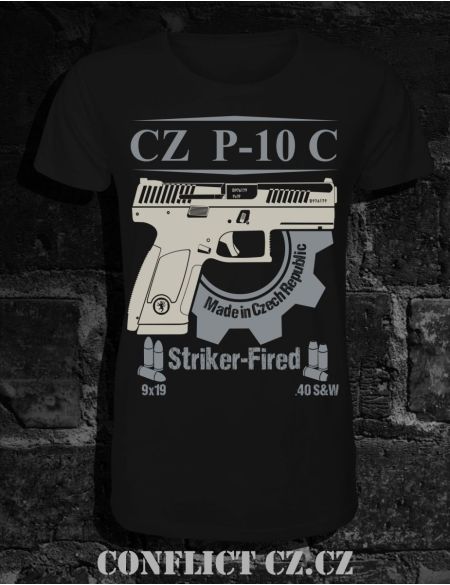 Tričko pistole P 10 černé S