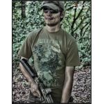 Tričko Military paintball khaki S