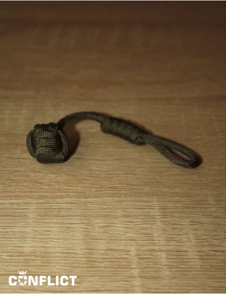 Paracord klíčenka miniopičí pěst Olivová