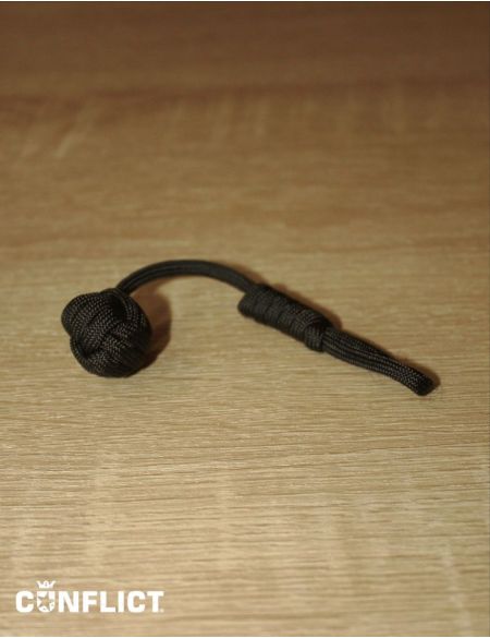 Paracord klíčenka miniopičí pěst černá