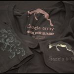 Tričko Gazela army dámské grafitové