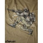 Tričko Tactical Sniper L khaki