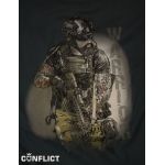 Tričko Tactical Bearded Man S petrolejová