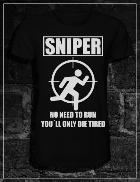 Tričko Sniper černé