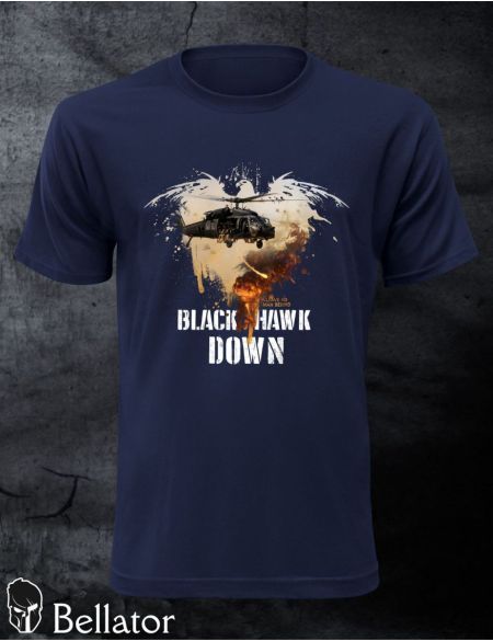 Tričko Black hawk down S tmavě modrá