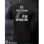 Tričko CZ P10 operator L černá