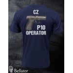 Tričko CZ P10 operator S tmavě modrá