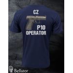 Tričko CZ P10 operator XL tmavě modrá