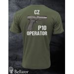 Tričko CZ P10 operator S Olivová