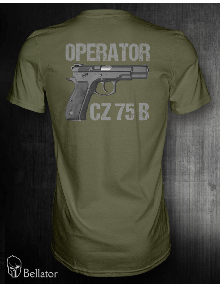 Tričko CZ 75 B Omega operator S Olivová