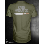 Tričko Knife Operator L Olivová