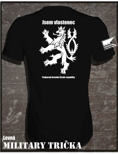 Tričko Podporuji Armádu ČR černá
