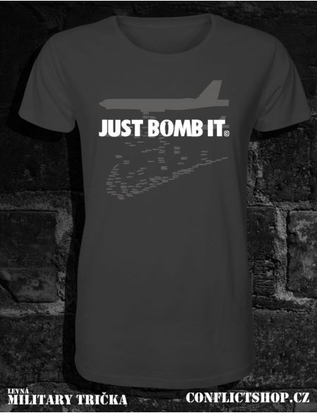 Tričko Just Bomb It grafitová