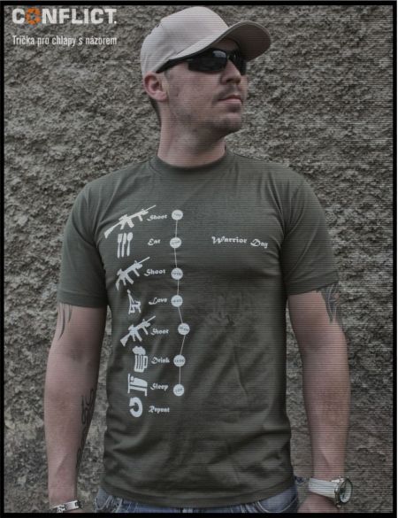 T-shirt Warrior day 4XL black