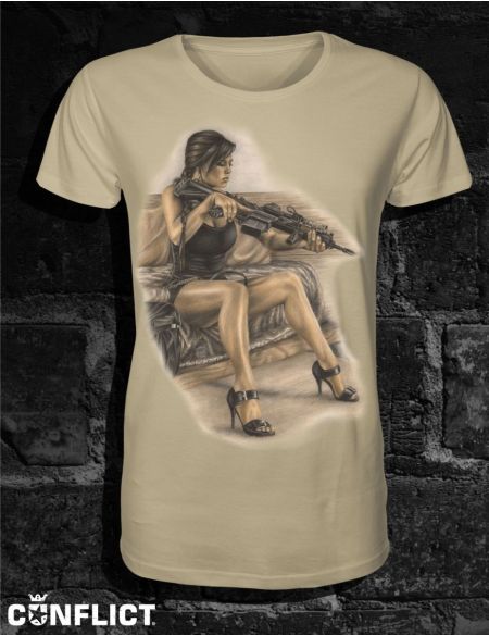 Tričko Girl Warrior bílá
